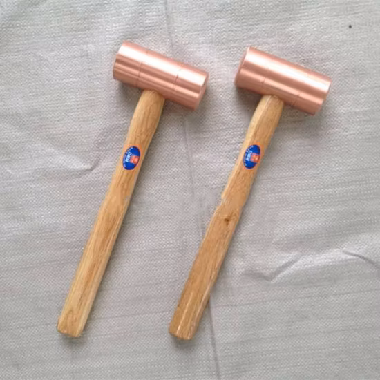 Martelo de latão /cobre sem faíscas de 2 lb com cabo de fibra
